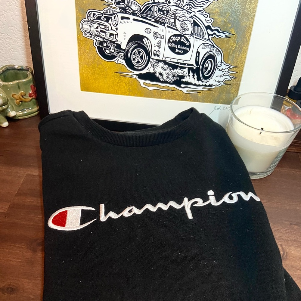 🏁✨Champion Crewneck sweatshirt in Black